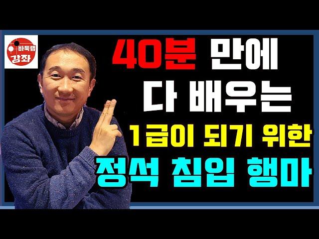 [40분만에 다 배우는 1급이 되기 위한 정석 침입 행마]