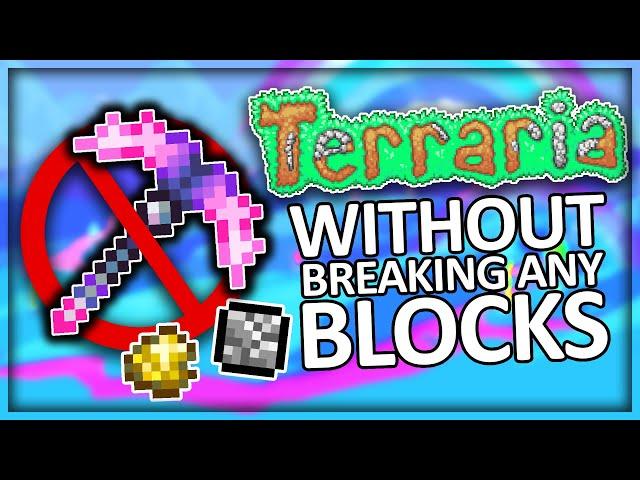I Beat Terraria Without Breaking Any Blocks