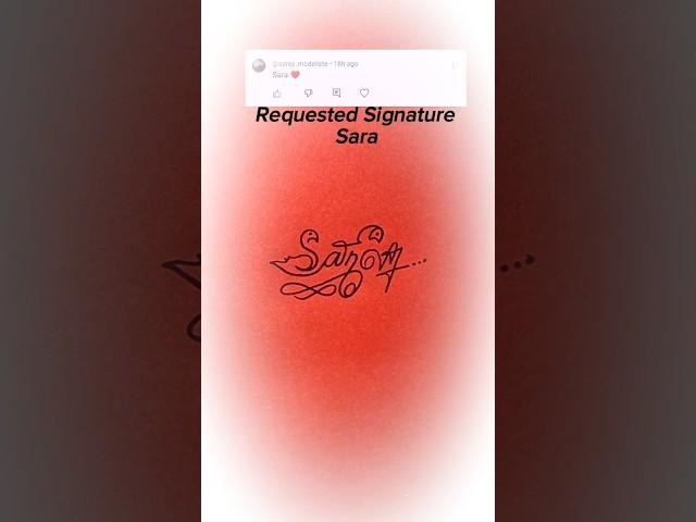 Sara sign. #writingskills #calligraphy #art #signature