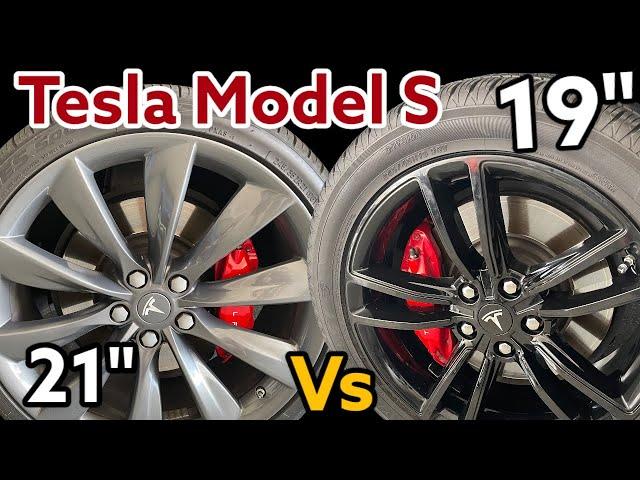 Tesla Model S Wheels 19" or 21" Looks vs Economy | Trying Out 19" Wheels on My Tesla Model S P85D