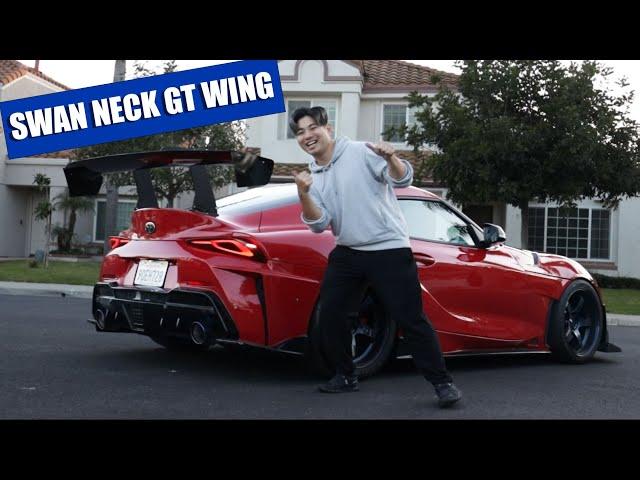 How To Install | Sayber GR Supra SWAN NECK Wing