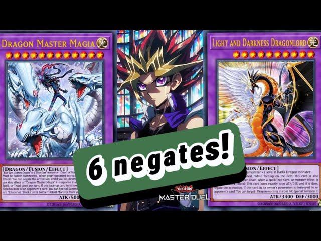 LIGHT AND DARKNESS DRAGON MASTER MAGIA, 6 Negates !! Deck [Master Duel]