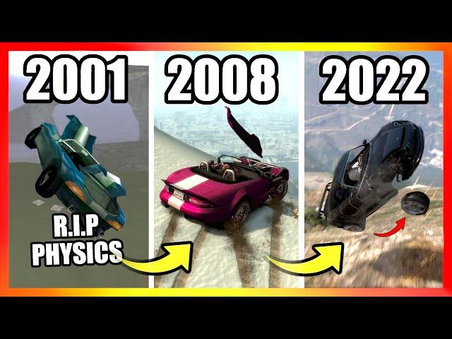 Evolution of CAR PHYSICS LOGIC in GTA Games (2001 → 2022)