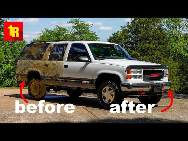 Barn Find To Showroom Shine For $20!! How To Super Clean A Super Dirty Truck!!