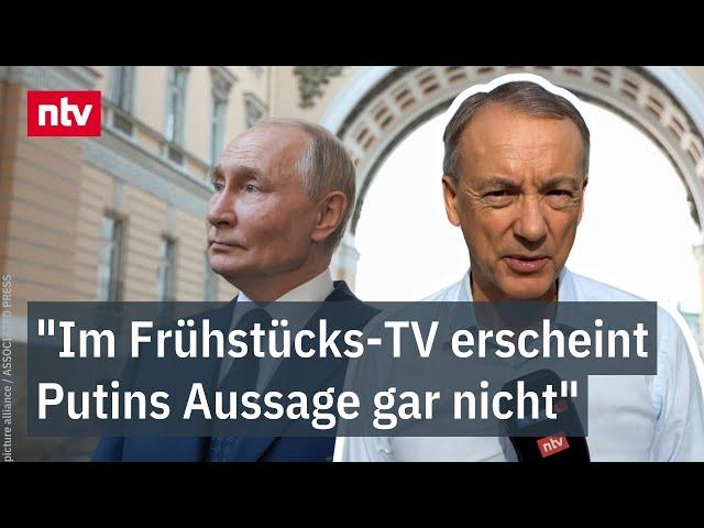 Munz zu Kriegsdrohung an NATO: "Im Frühstücks-TV erscheint Putins Aussage gar nicht" | ntv