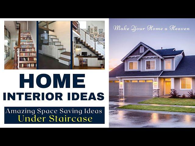 Home Staircase Ideas 2021 | Best Space Saving Ideas Under Staircase |  Blossom Trends