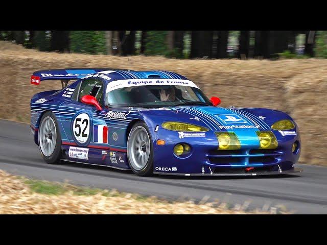 Dodge Viper GTS-R "Playstation" 8.0 Litre V10 Pure Engine Sounds - Goodwood FOS 2022!