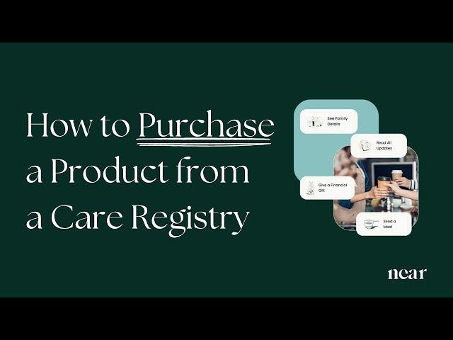 How to Purchase a Product from a Care Registry