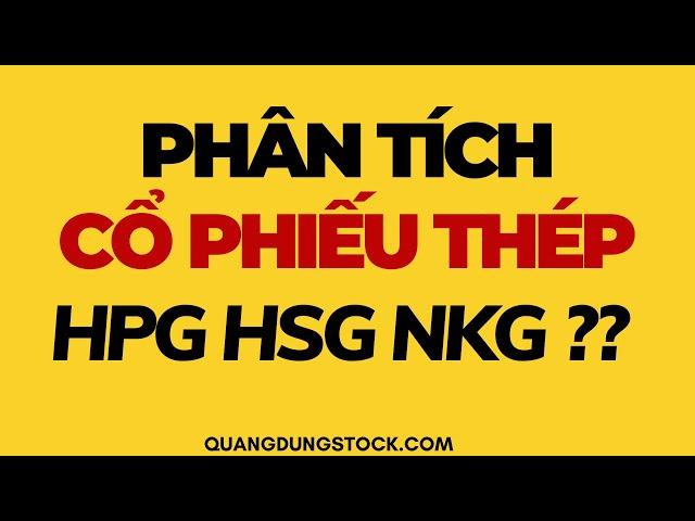 PHÂN TÍCH CỔ PHIẾU NGÀNH THÉP ( HPG, HSG, NKG) ?? | ĐẦU TƯ CHỨNG KHOÁN