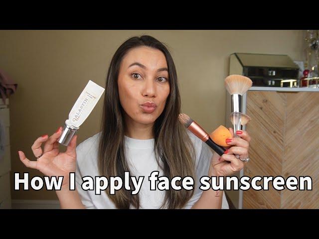 How to put sunscreen on your face