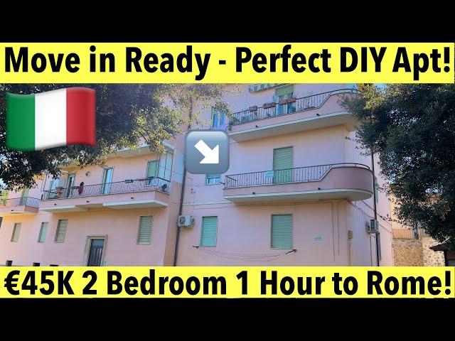 Affordable Italian Charm – 2-Bedroom Apartment with Terrace for Just €45K! 1 Hour to ROME!