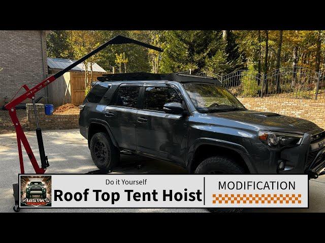 Install and remove a Roof Top Tent by yourself