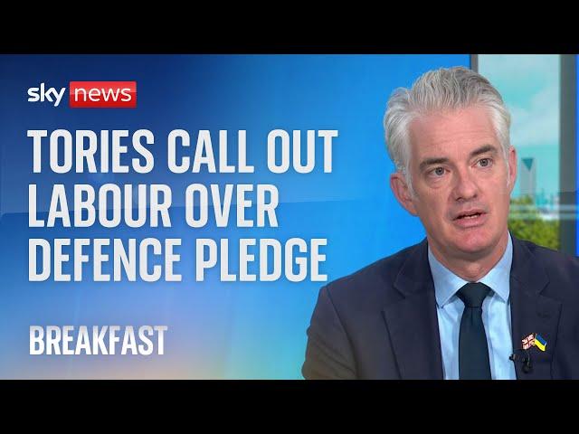 UK defence: Conservatives criticise Labour for not being clear on defence pledge