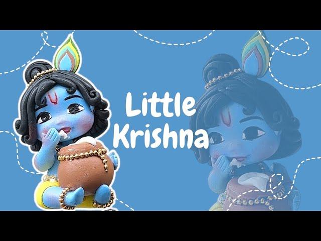 How to make Krishna with Clay | DIY Little Krishna Clay Art | Clay Craft Ideas