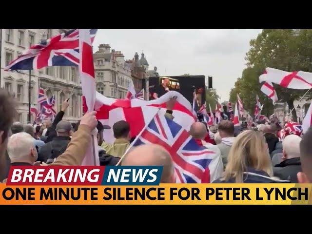 BREAKING NEWS: WHO IS PETER LYNCH? LONDON PROTEST SCENES WITH ONE MINUTE SILENCE FOR PETER LYNCH