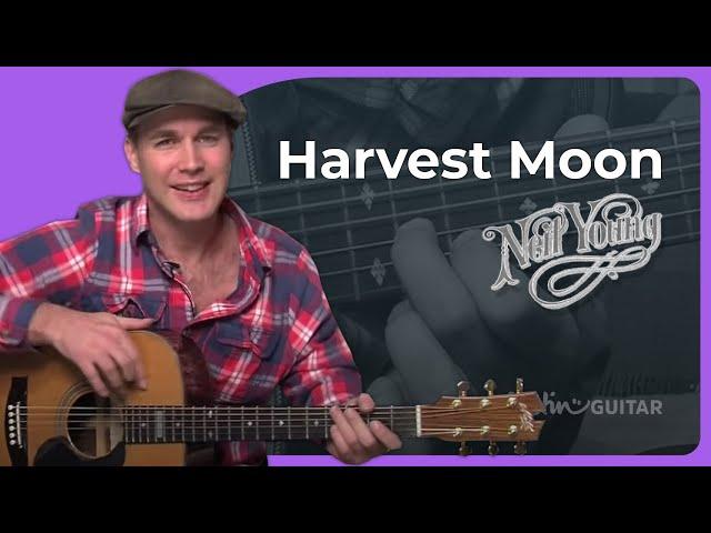 How to play Harvest Moon by Neil Young | Guitar Lesson