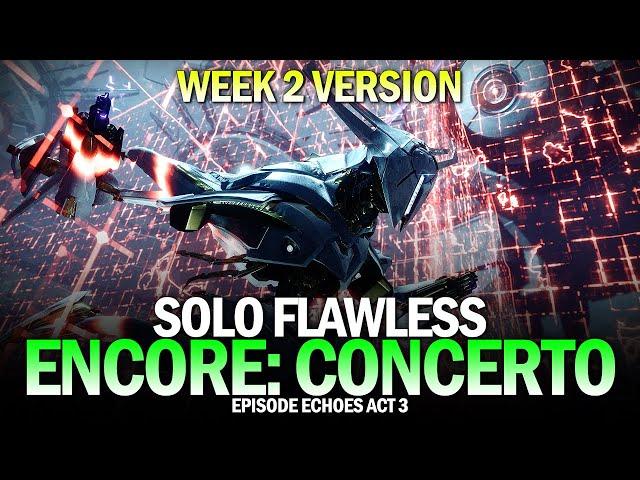 Solo Flawless "Encore: Concerto" Exotic Mission (Week 2 Version) [Destiny 2]