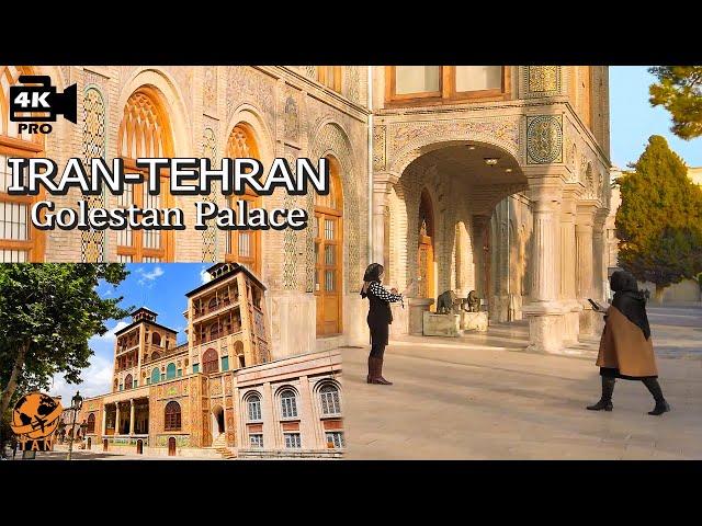 Tehran Walking Tour Golestan Palace Tehran Museum POV Iran walk 4k