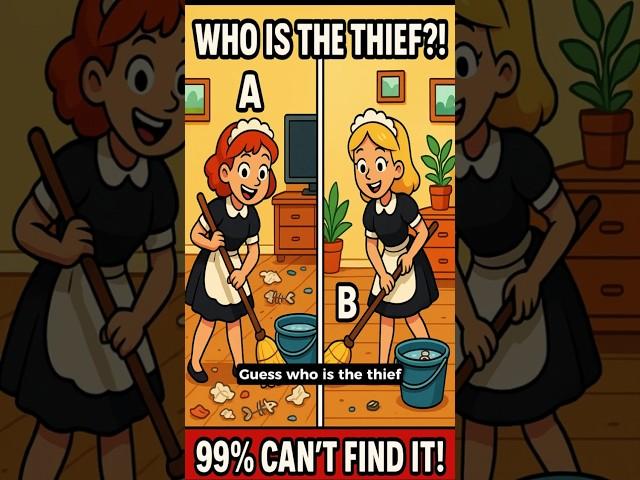 Guess who is the Thief? #logicpuzzles #brainteasers #riddle #viralshorts #viral #viralreels