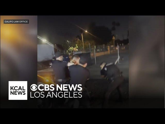 Videos show San Bernardino police officer beating gas station clerk to the ground