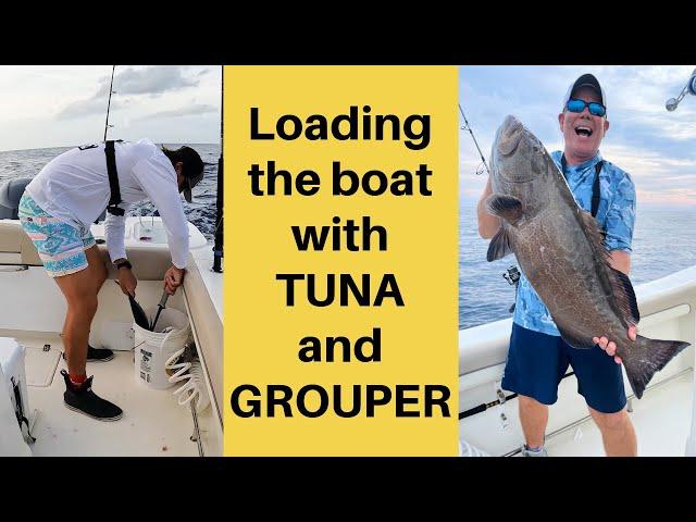 Offshore Fishing Frenzy: Tuna, Monster Grouper, & 2 Epic Catch and Cooks