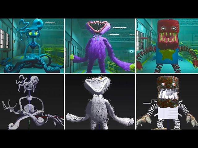 All Bosses Emotes VS Behind The Scenes (Showcase) #1 - Project: Playtime