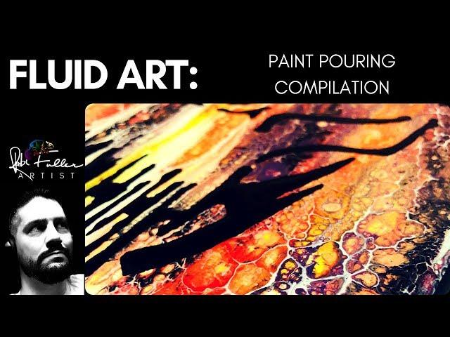 Paint Pouring Compilation Timelapse Fluid Art Demos
