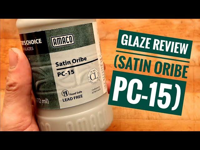 Glaze Review AMACO pc-15 Satin Oribe.