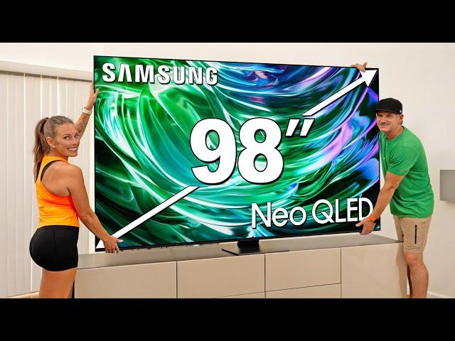 Massive 98" Samsung QN90D Mini-LED TV