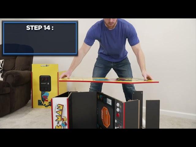 Assemble Your PAC-MAN Deluxe Arcade Machine: Quick and Easy Guide!