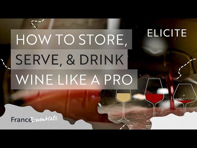 How To Store, Serve & Drink Wine