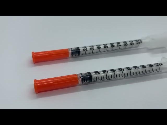 Diabetic Syringe, Diabetic Insulin Syringe, Syringe used for Insulin Injections