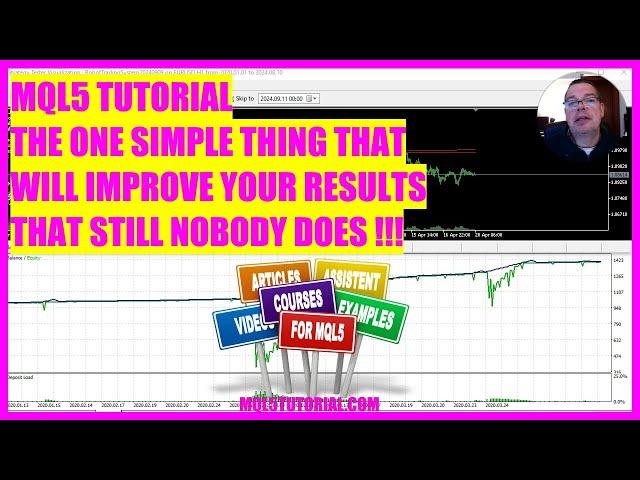 MQL5 TUTORIAL - One simple thing to improve trading results (I dont get why people don't do this!)