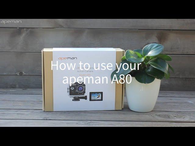 How To Use Apeman Action Camera A80