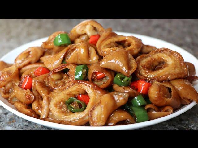 Stir-fried fatty intestines are delicious