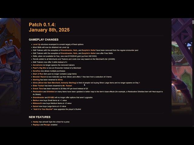 The Bazaar - Jan 8, 2025 Patch Notes Review