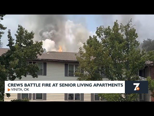 Crews battle fire at Vinita, OK senior living apartments