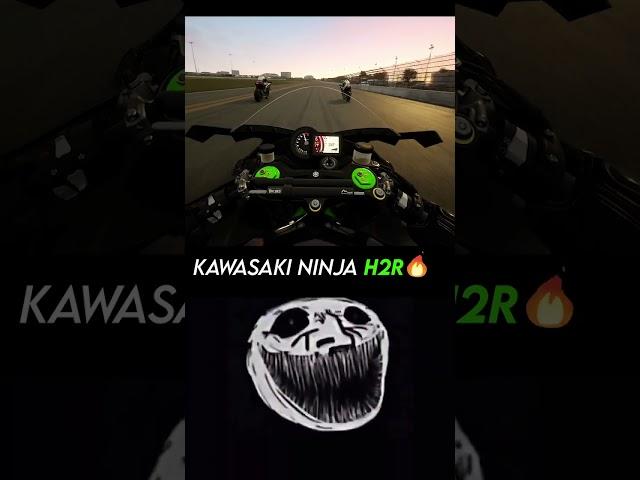 Wait for Kawasaki Ninja H2R  #shorts #kawasaki #troll #trollface #kawasakininja #h2r