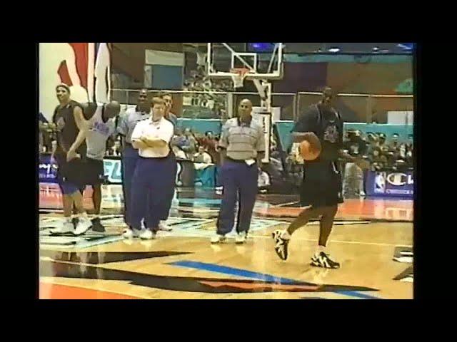 Kemp's GREAT Dunk at All-Star practice (1997)