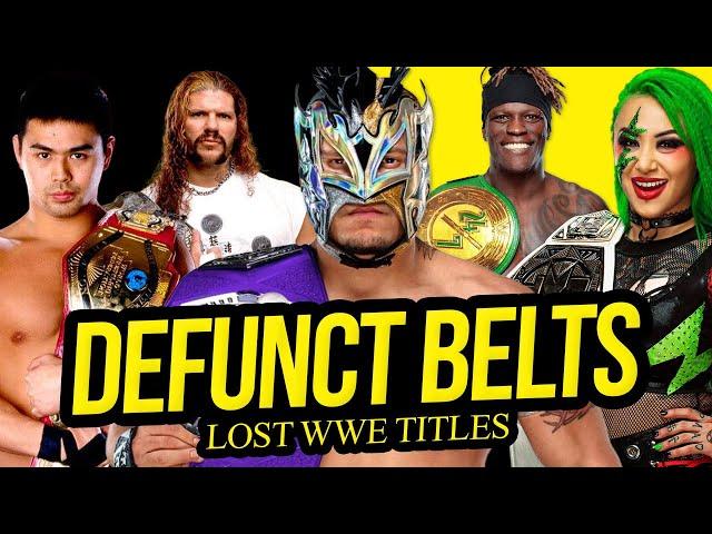 DEFUNCT BELTS | Retired WWE Titles!