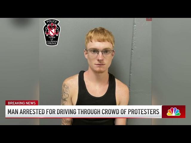 Man accused of driving through crowd of protesters in Culpeper | NBC4 Washington