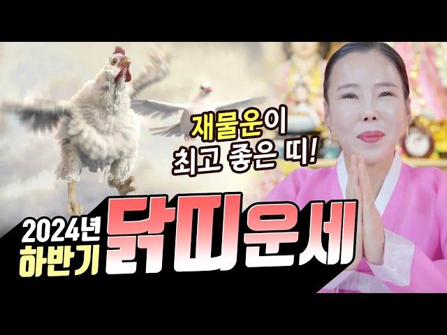 재물운이 최고로 좋은 띠! 2024갑진년 하반기 닭띠운세! (69년 기유생, 57년 정유생) [#미령아씨]