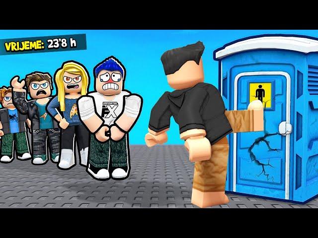 24 SATA SAM ČEKAO U REDU ZA WC U ROBLOXU I DESILO SE OVO!