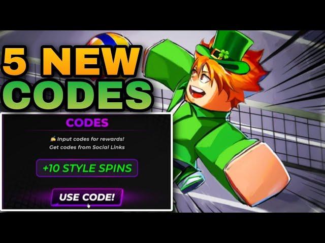 *ALL* NEW CODES FOR VOLLEYBALL LEGENDS UPDATE 8 - VOLLEYBALL LEGENDS NEW UPDATE CODES