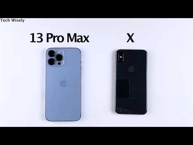 iPhone 13 Pro Max vs iPhone X | SPEED TEST