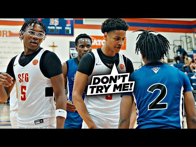 Bryce James & Kiyan Anthony SNAPPED In Front of Chris Paul!! SFG vs Jalen Suggs AAU Team Was WILD!