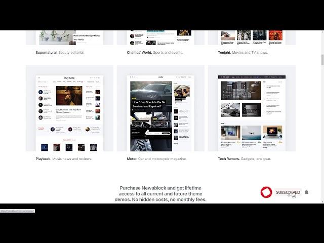 Newsblock - News and Magazine WordPress Theme with Dark Mode publishing 15 Website Builder