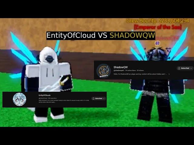 I did a 1v1 with a youtuber in Blox Fruits AND IT WAS INSANE!