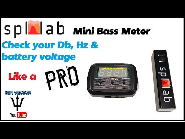 SPL Lab Mini Bass meter check your car audio Db and battery voltage like a pro