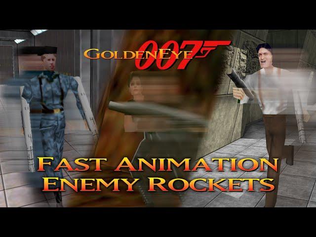 GoldenEye 007 N64 - Fast Animation Enemy Rockets (Director's Cut)